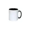 Sub/Taza de Ceramica para Sublimacion Spectra Blanca 10oz Fondo Negro SP10T-01