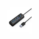 HUB USB 3.0 4 Puertos Orico PW4U-U3-015-BK-EP