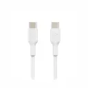 Cable USB-C a USB-C Belkin CAB003bt1MWH 1M Blanco