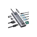 Adaptador USB-C a 4USB 3.0/HDMI 4K/3.5mm/PD/RJ45 10 in 1 Orico CX10-10P-GY-BP