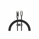 Cable USB-C a Lightning con Pantalla Baseus Display Fast CATLSK-A01 Negro