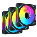 Kit de Ventiladora Case 120mm ALSEYE Mirror ProMax-B Negro