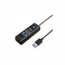 HUB USB 3.0 a 2 Puerto USB A + USB-C Orico PWC2U-U3-10-BK-EP Negro