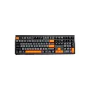 Teclado Inalambrico/Bluetooth/USB Gamer Vorttek KB708 Gris Naranja RGB Ingles Extendido con numerico