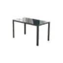 Mesa de Vidrio Patas de Metal Negras 1010202112