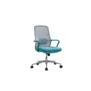 Silla para Oficina Semi Ejecutiva B-202 Azul/Gris