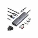 Adaptador USB-C a 3XUSB 3.0/HDMI 4K/VGA/RJ45/3.5mm/PD/TF Ugreen 15601