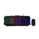 Kit de Teclado y Mouse USB MSI FORGE GK100 Membrana RGB S11-04US20L-HH9 Negro
