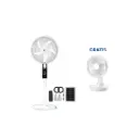 OFERTA MAYO 2026 - Ventilador de Pedestal AE-5618 Blanco + Ventilador de Escritorio YT-N1-WH-BP Blanco GRATIS