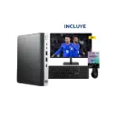 OFERTA JULIO 2026 - Computadora HP ProDesk 600 G4 mini i5-AVA 8GB RAM 128 SSD + Kaspersky + Monitor VK2475B + Teclado y Mouse KM3066W