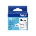 Etiqueta Laminada Brother 12MM X 4M BTAG-131 Negro