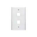 Face Plate Blanco de 2 Puerto Generico